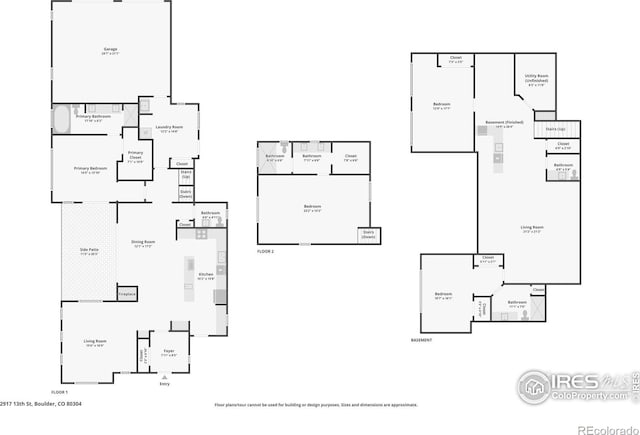 2917 13th St, Boulder, CO 80304 - floor plan / room layout