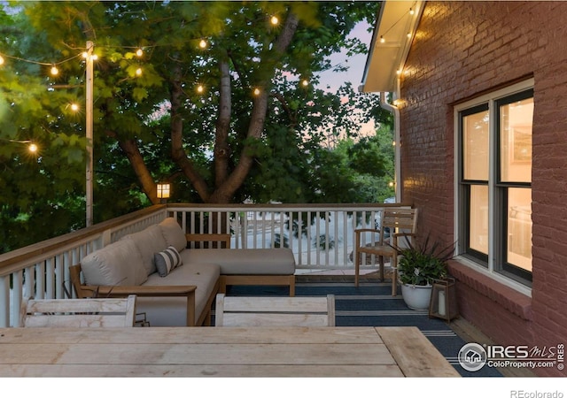 1133 Mapleton Ave, Boulder, CO 80304 - deck featuring an outdoor living space