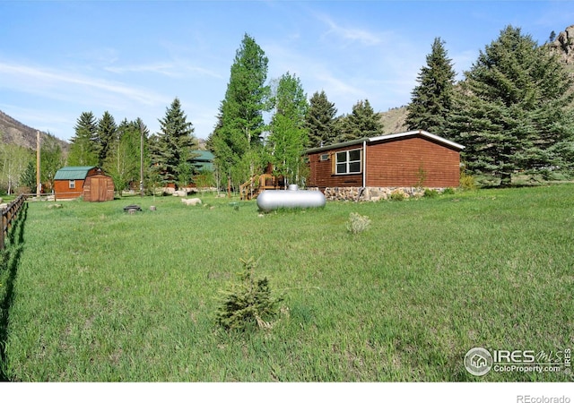185 Meadow Ln, Bellvue, CO 80512 - view of green lawn