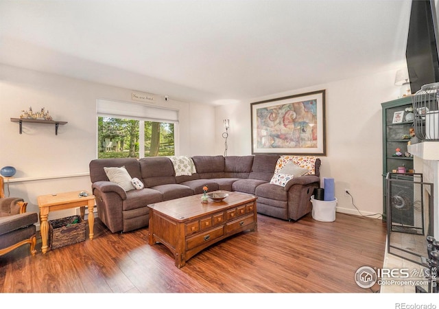 925 Columbia Rd Unit 714, Fort Collins, CO 80525 - living room featuring wood finished floors and baseboards