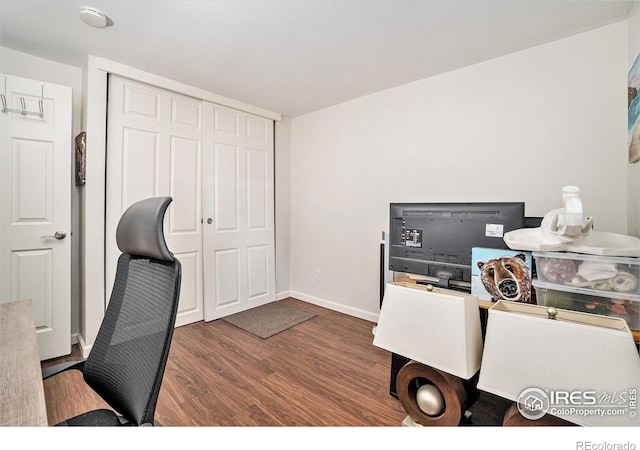 925 Columbia Rd Unit 714, Fort Collins, CO 80525 - home office with wood finished floors and baseboards