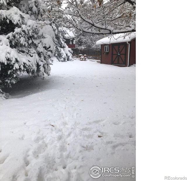 2325 42nd Avenue Ct, Greeley, CO 80634 - view of snowy yard