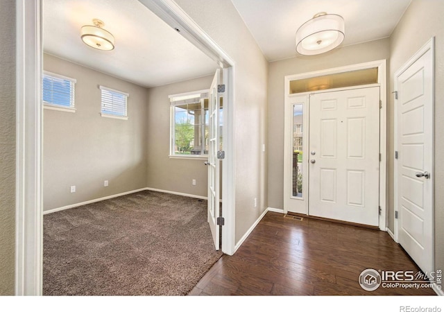 6071 Moran Rd, Timnath, CO 80547 - entrance foyer featuring baseboards and dark wood-type flooring