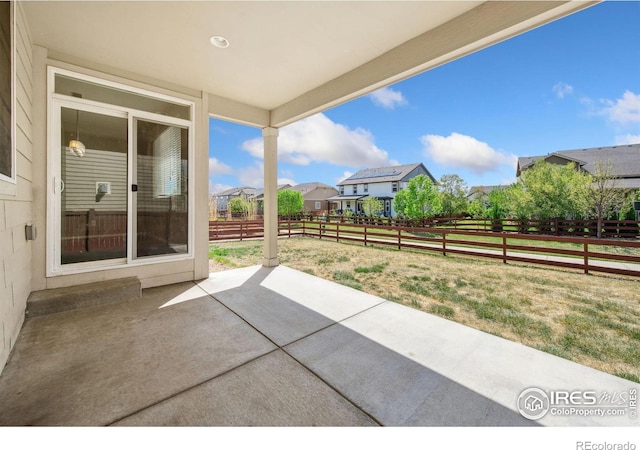 6071 Moran Rd, Timnath, CO 80547 - view of patio / terrace featuring a residential view