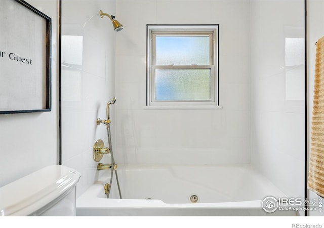 1832 24th Avenue Pl, Greeley, CO 80634 - full bathroom with toilet and a combined bath / shower with jetted tub