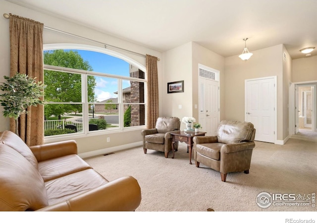 8245 Hidden Cove Ct, Windsor, CO 80528 - carpeted living room with baseboards