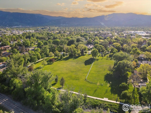 3345 Hickok Pl, Boulder, CO 80301 - aerial view at dusk of a mountain view