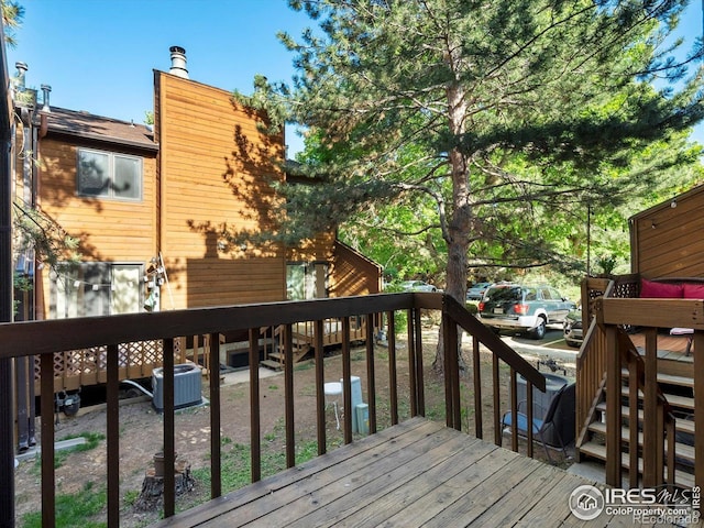 3345 Hickok Pl, Boulder, CO 80301 - wooden terrace with central AC unit