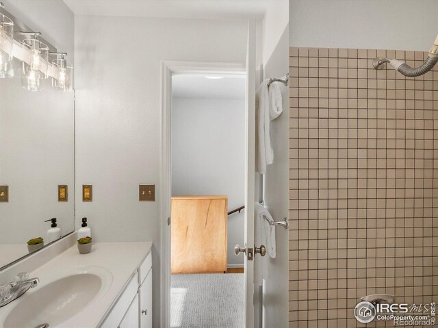 3345 Hickok Pl, Boulder, CO 80301 - bathroom with vanity and a shower