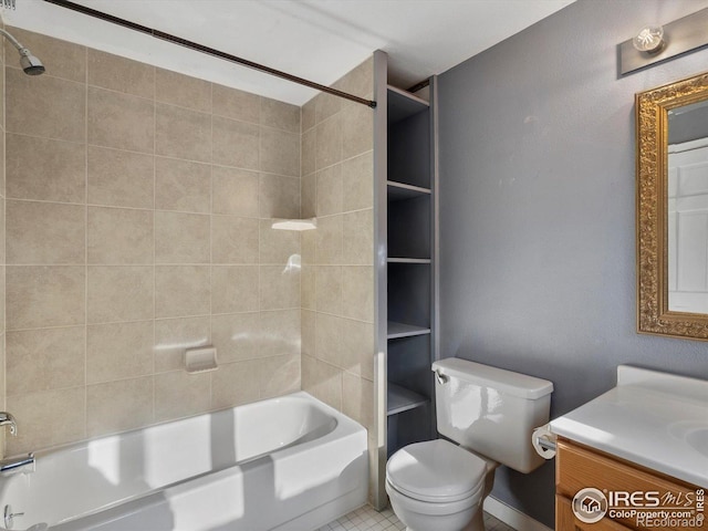 3345 Hickok Pl, Boulder, CO 80301 - bathroom featuring toilet, bathing tub / shower combination, and vanity