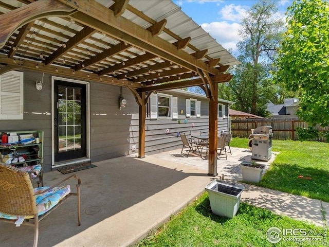 1815 9th Ave, Longmont, CO 80501 - view of patio / terrace featuring a pergola and grilling area