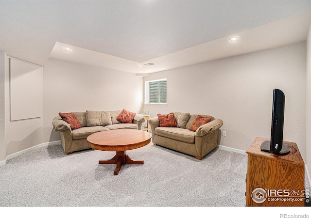 1119 Oakmont Ct, Fort Collins, CO 80525 - carpeted living room with baseboards and recessed lighting