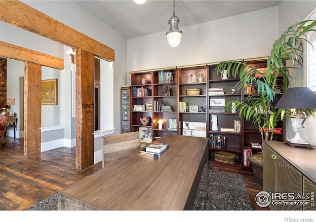 317 Wood St, Fort Collins, CO 80521 - office featuring wood finished floors and baseboards