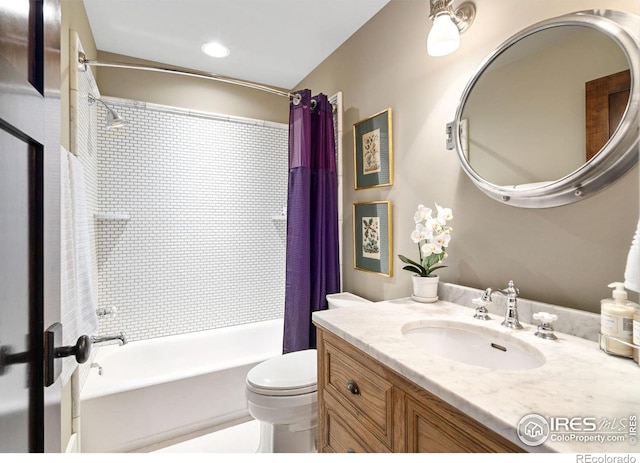 317 Wood St, Fort Collins, CO 80521 - bathroom with shower / bath combo, toilet, and vanity