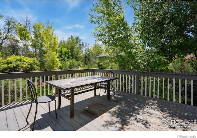 518 Whitmore Ct, Johnstown, CO 80534 - deck featuring outdoor dining space