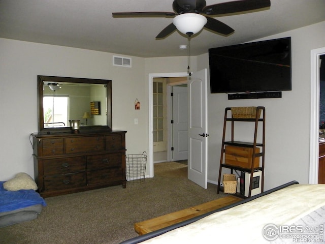 368 Mt Bross Ave, Severance, CO 80550 - carpeted bedroom with ceiling fan