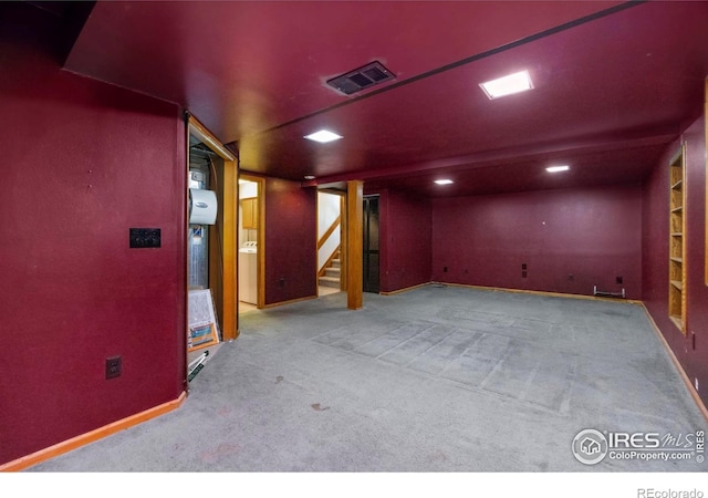 4118 Dillon Way, Fort Collins, CO 80526 - finished basement featuring carpet flooring, washer / clothes dryer, stairs, and baseboards