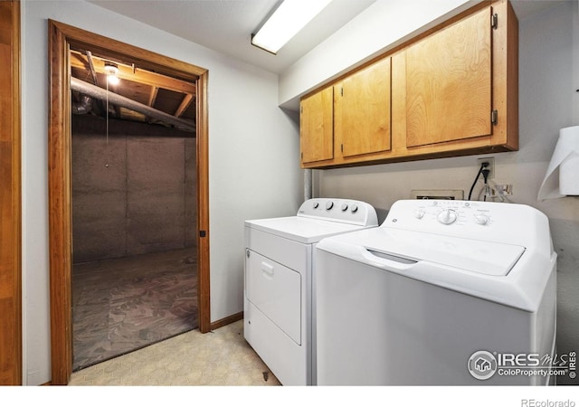 4118 Dillon Way, Fort Collins, CO 80526 - washroom featuring cabinet space and separate washer and dryer