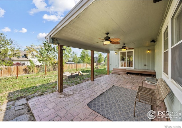 4118 Dillon Way, Fort Collins, CO 80526 - view of patio featuring ceiling fan