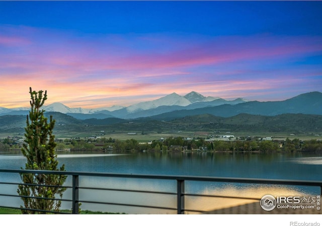 2387 Harding Park Ct, Berthoud, CO 80513 - view of mountain backdrop with a large body of water