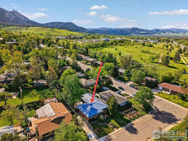 325 Colgate St, Boulder, CO 80305 - aerial view of a mountain backdrop
