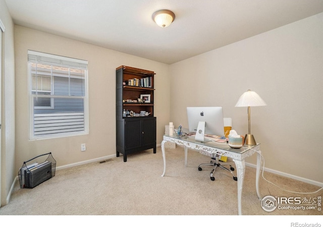 2320 Clipper Way, Fort Collins, CO 80524 - home office featuring carpet floors and baseboards