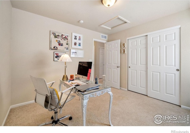 2320 Clipper Way, Fort Collins, CO 80524 - carpeted office with attic access and baseboards