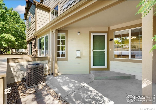 5551 Cornerstone Dr Unit 26, Fort Collins, CO 80528 - property entrance with central air condition unit