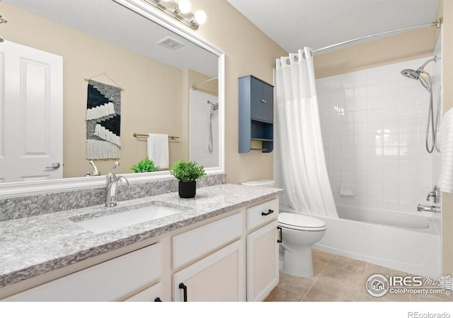 5551 Cornerstone Dr Unit 26, Fort Collins, CO 80528 - bathroom with tile patterned floors, vanity, toilet, and shower / bath combo