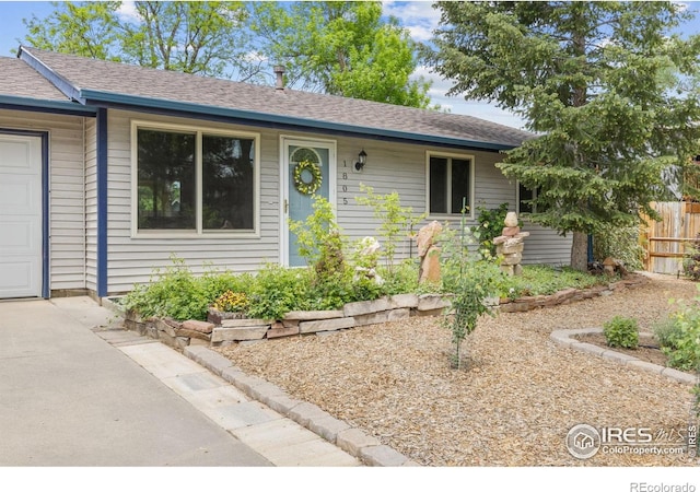 1805 Kinnikinnik Pl, Loveland, CO 80537 - ranch-style home featuring a shingled roof