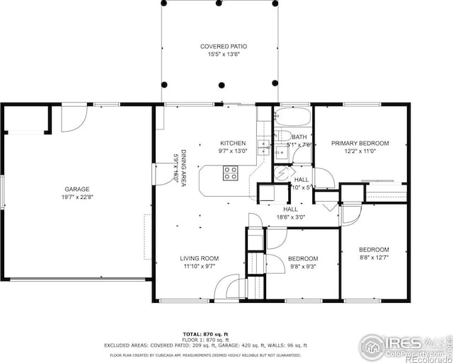 1805 Kinnikinnik Pl, Loveland, CO 80537 - floor plan / room layout