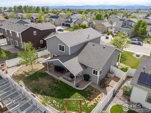 6848 Pettigrew St, Wellington, CO 80549 - aerial perspective of suburban area