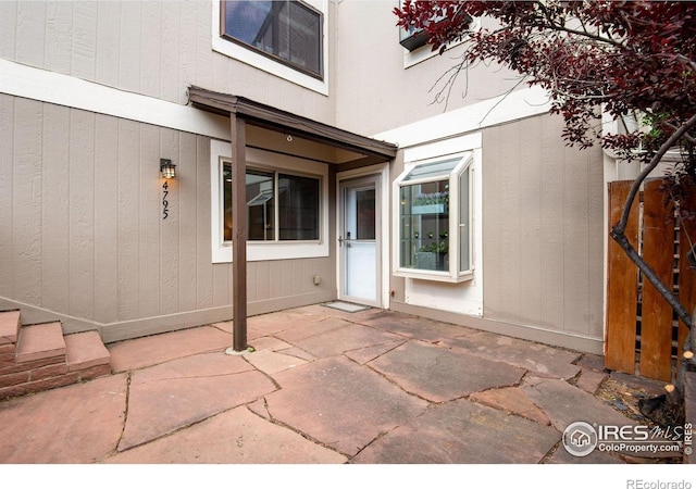 4795 Tantra Dr, Boulder, CO 80305 - property entrance with a patio