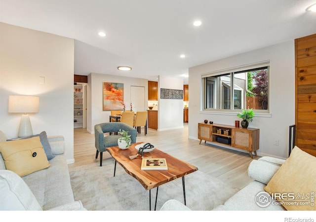4795 Tantra Dr, Boulder, CO 80305 - living area with light wood-style flooring, recessed lighting, and baseboards