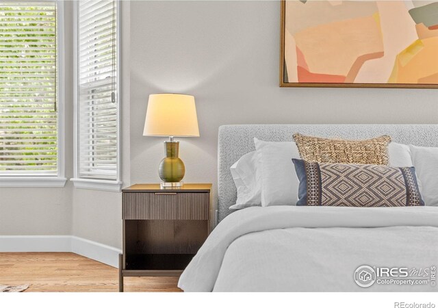 5348 Wild Dunes Ct, Boulder, CO 80301 - bedroom featuring wood finished floors and baseboards