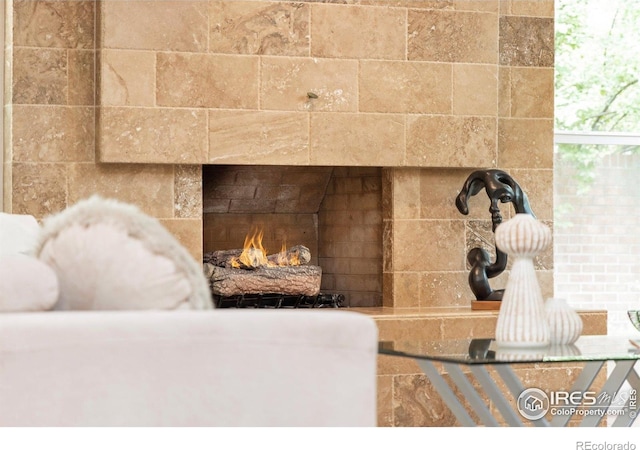4924 Clubhouse Ct, Boulder, CO 80301 - detailed view of a warm lit fireplace