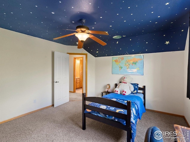 101 SE 2nd St, Berthoud, CO 80513 - bedroom featuring carpet floors, baseboards, and a ceiling fan