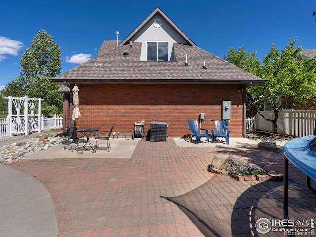 101 SE 2nd St, Berthoud, CO 80513 - view of patio featuring central air condition unit