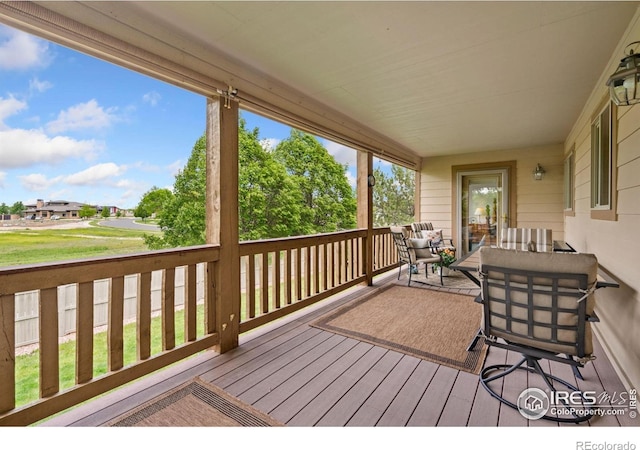 201 Timber Ridge Ct, Severance, CO 80550 - view of wooden deck