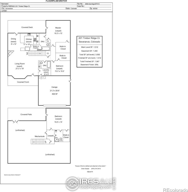201 Timber Ridge Ct, Severance, CO 80550 - property floor plan