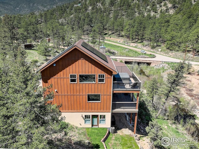 178 Cree Ct, Lyons, CO 80540 - view of subject property featuring a heavily wooded area
