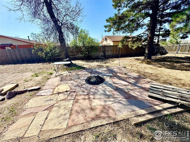 2614 Willard Dr, Colorado Springs, CO 80911 - fenced backyard with a patio area