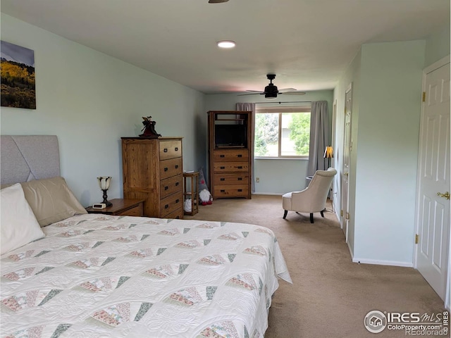 1545 S Vivian St, Longmont, CO 80501 - carpeted bedroom featuring baseboards and ceiling fan