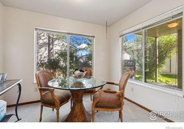 3465 Lochwood Dr Unit N62, Fort Collins, CO 80525 - dining area featuring carpet and baseboards