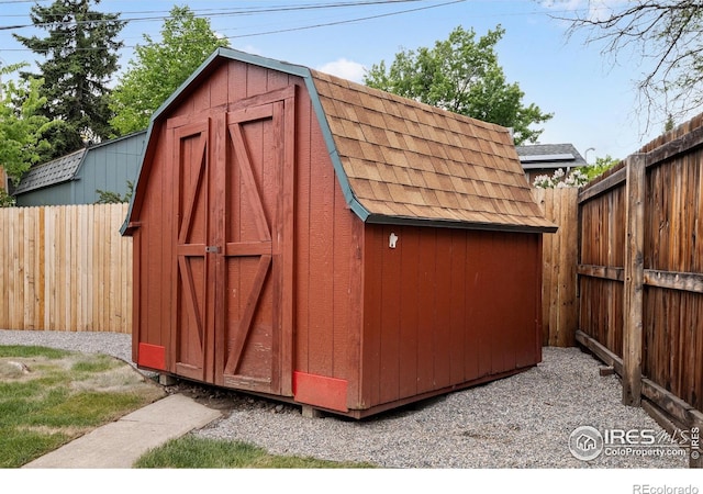 5329 Flower Cir, Arvada, CO 80002 - view of shed featuring a fenced backyard
