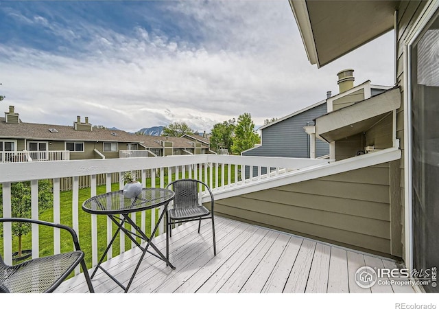 2977 Eagle Way, Boulder, CO 80301 - wooden terrace featuring a residential view and a yard