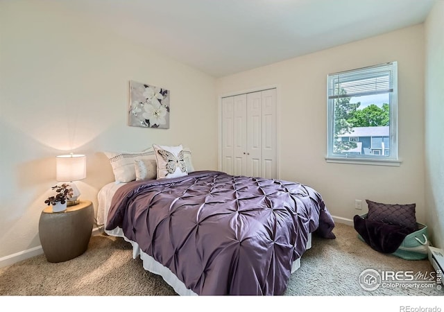 2977 Eagle Way, Boulder, CO 80301 - bedroom with carpet floors, a closet, and baseboards