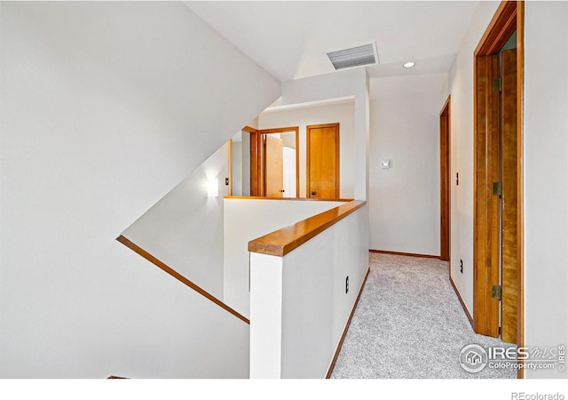 4489 Wellington Rd, Boulder, CO 80301 - corridor featuring carpet floors, baseboards, and recessed lighting