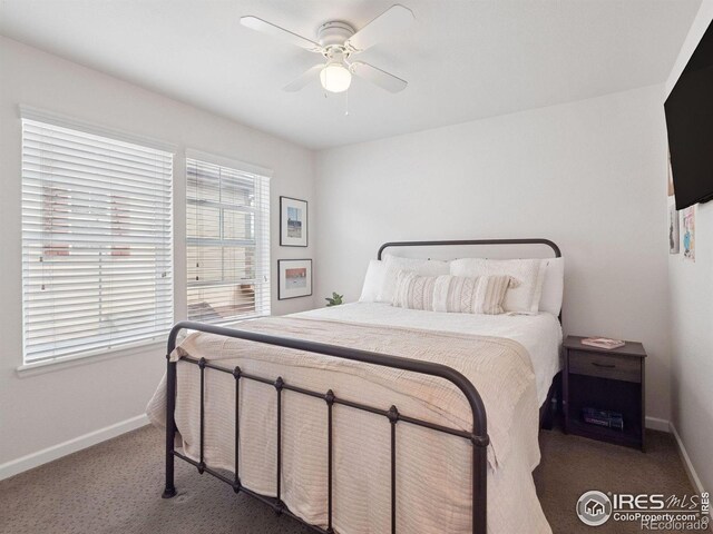 610 Sun Up Pl, Erie, CO 80516 - carpeted bedroom with baseboards and ceiling fan
