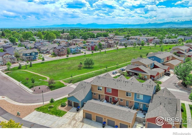 1240 Wren Ct Unit B, Longmont, CO 80501 - aerial view of residential area with a mountain backdrop
